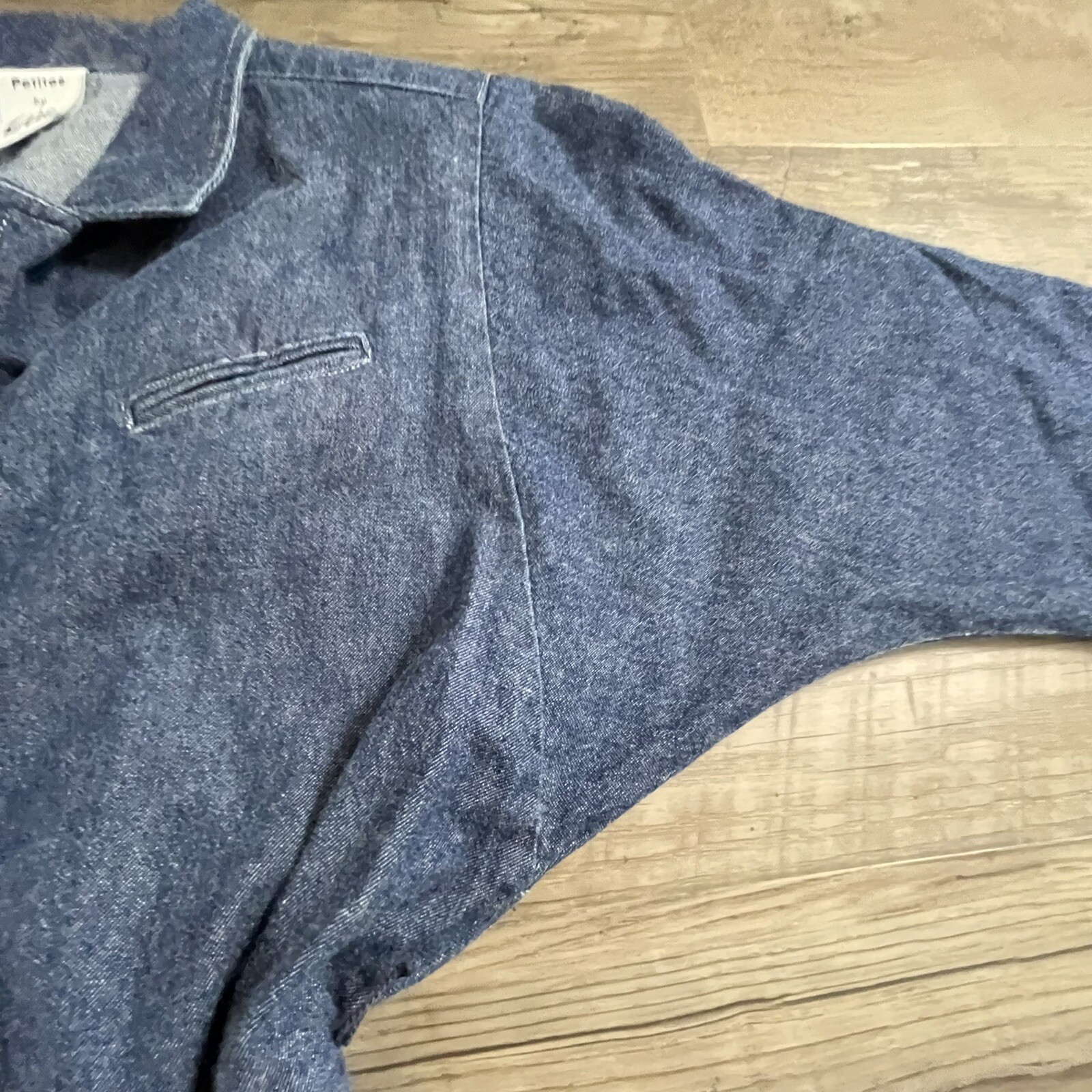 Vintage Full Denim Dress Petites By Willi Size Sm? Button