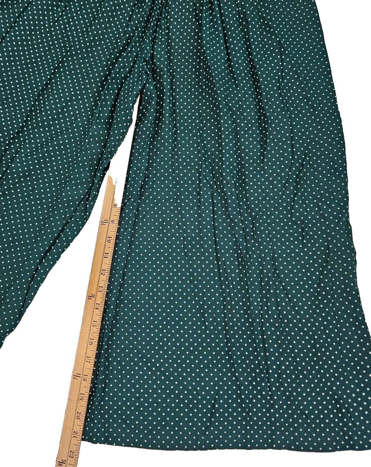 My Michelle Y2K 90s Wide Leg Jumpsuit Womens Sz 7/8 Polka Dots Boho Cottagecore
