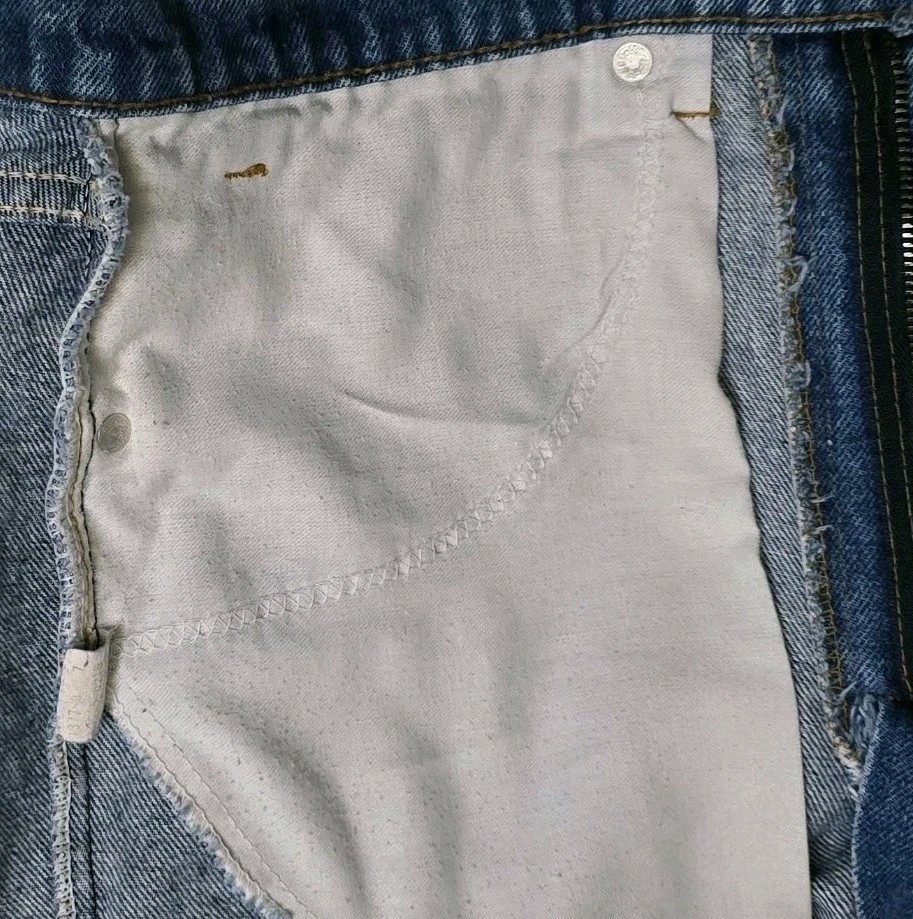 Vintage 80s Levi’s 505 Jeans Orange Tab Frayed Hem 30×27 Straight Leg Made USA