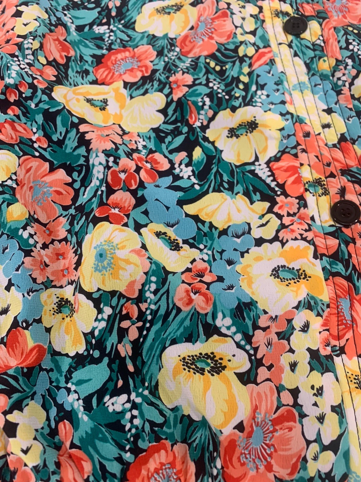 70’s 80’s Floral Lightweight Jacket Marguerite Rubel Summer Spring Size M