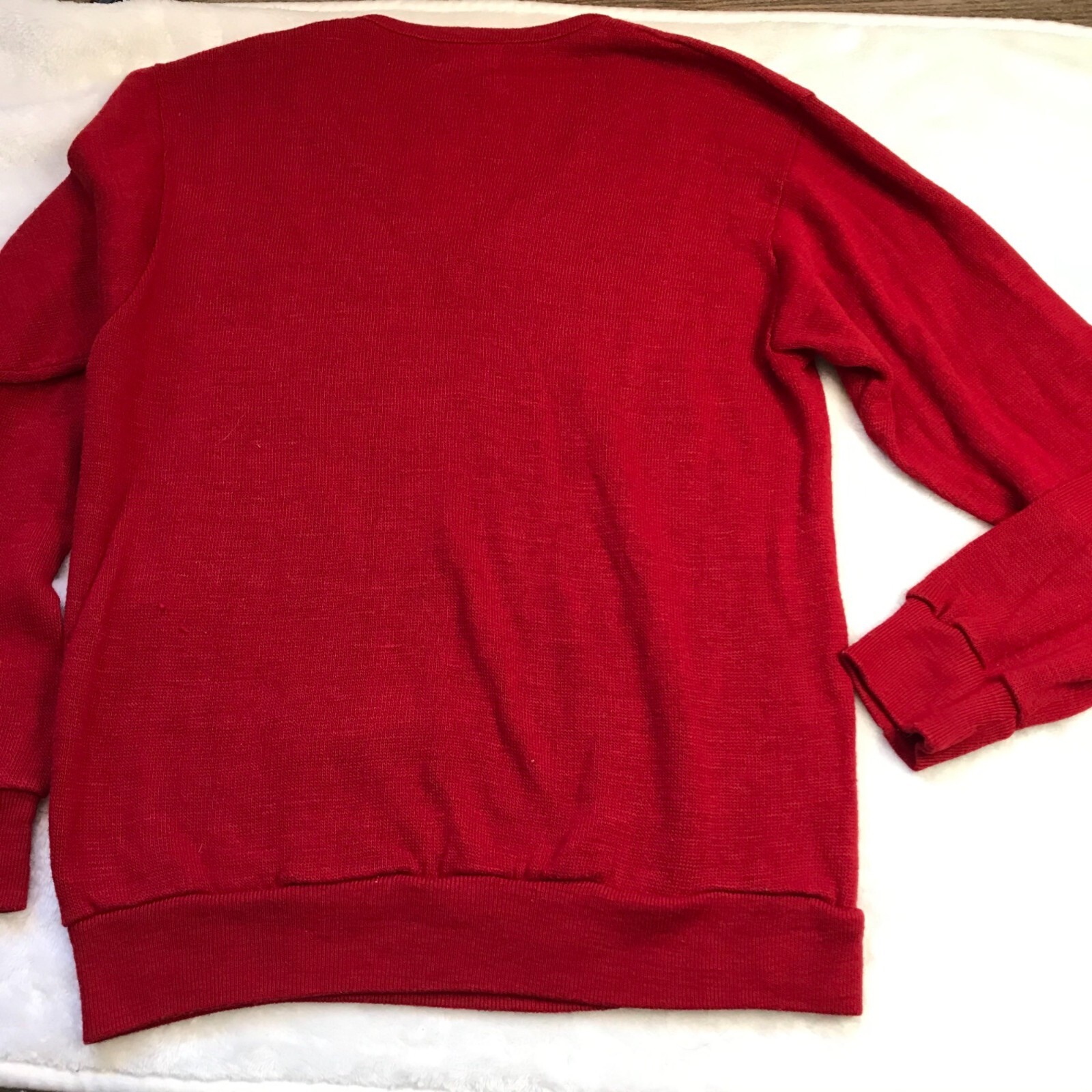 Vintage Creslan & Rayon Sweater Women’s M Red University Univees „75” Applique