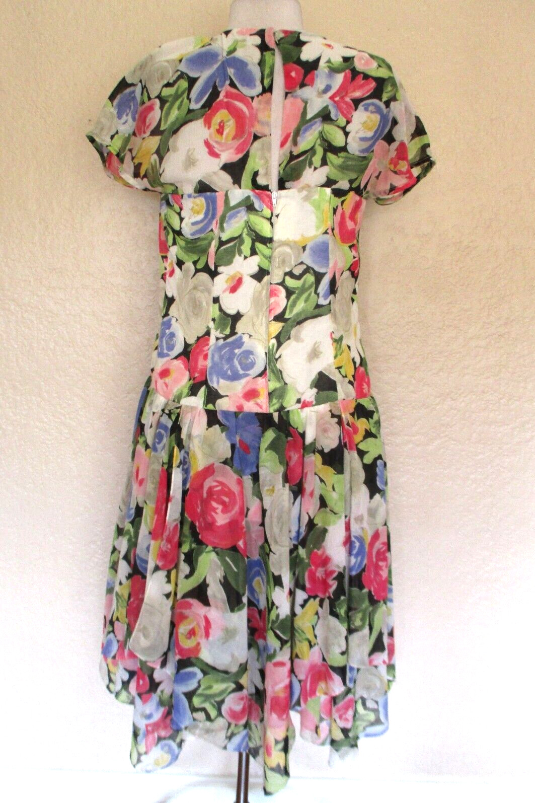 Vintage Regina Kravitz Dress Medium Women Floral Print