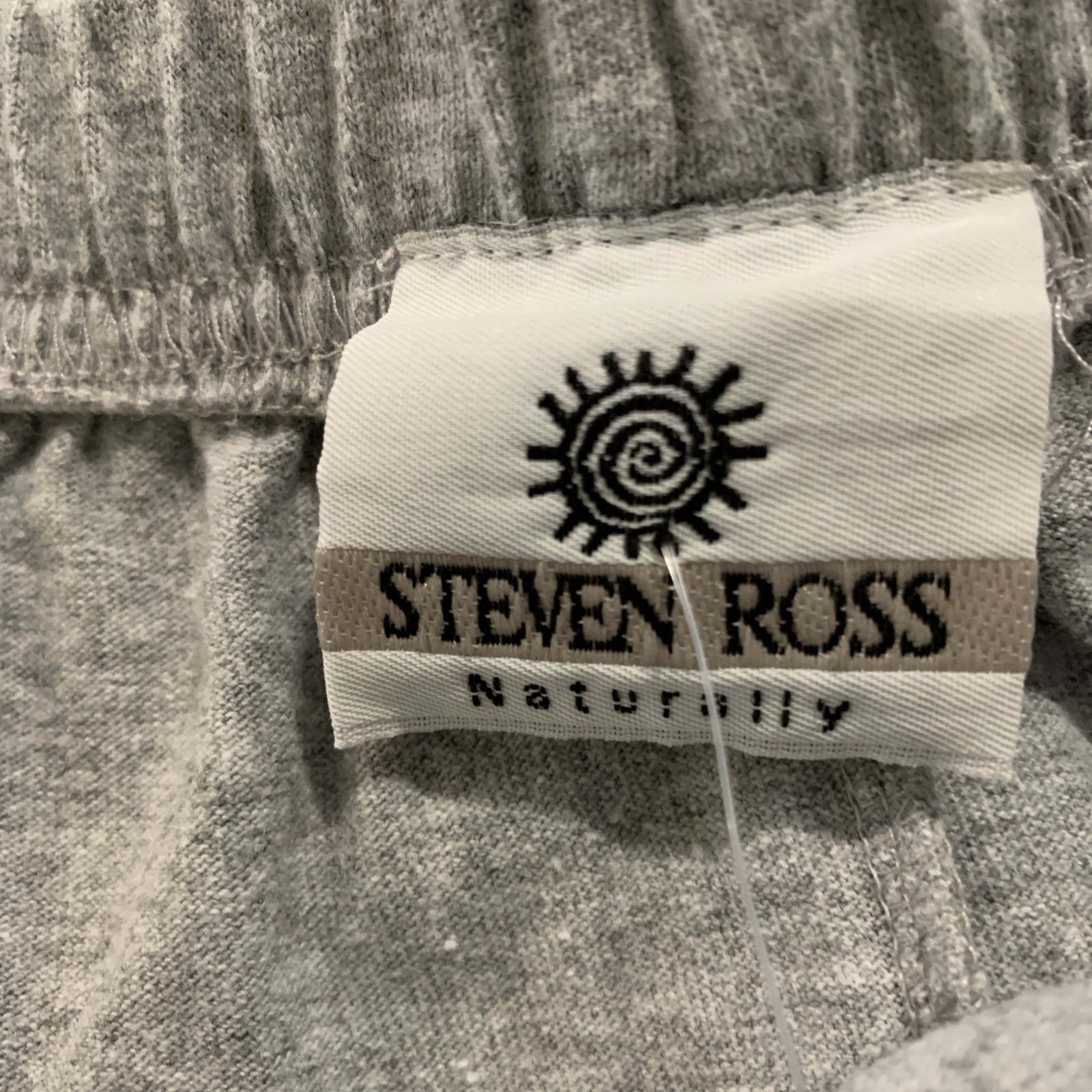 Steven Ross Naturally L Short Sleeve Zip Top & Maxi Skirt Set Gray Vintage