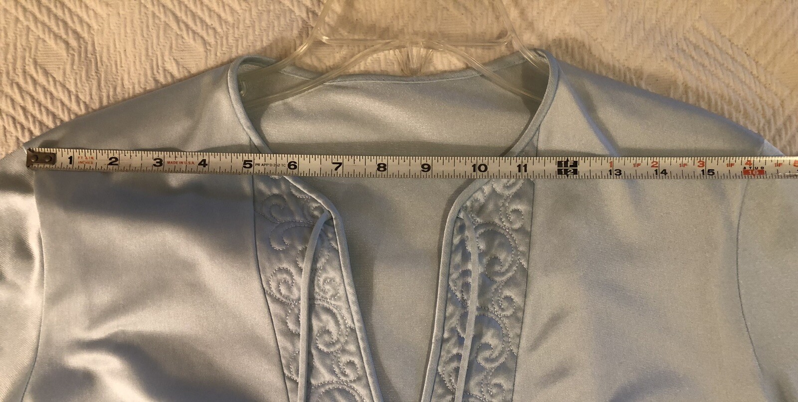 Vintage Vanity Fair Pajama Lingere Sleep Top Short Sleeve Women’s Sz M Baby Blue