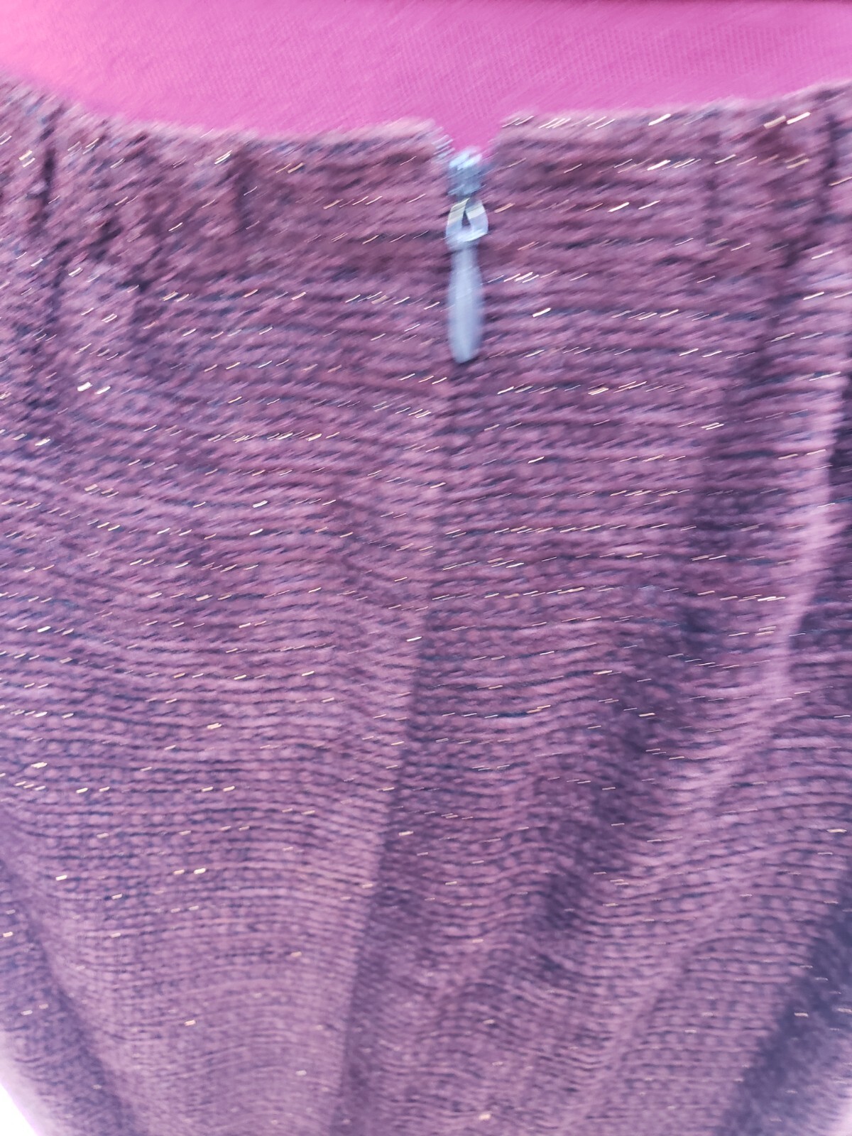 Vintage Criscione Skirt Suit Brown Velour Tweed Lurex Jewel Button 2 Piece Small