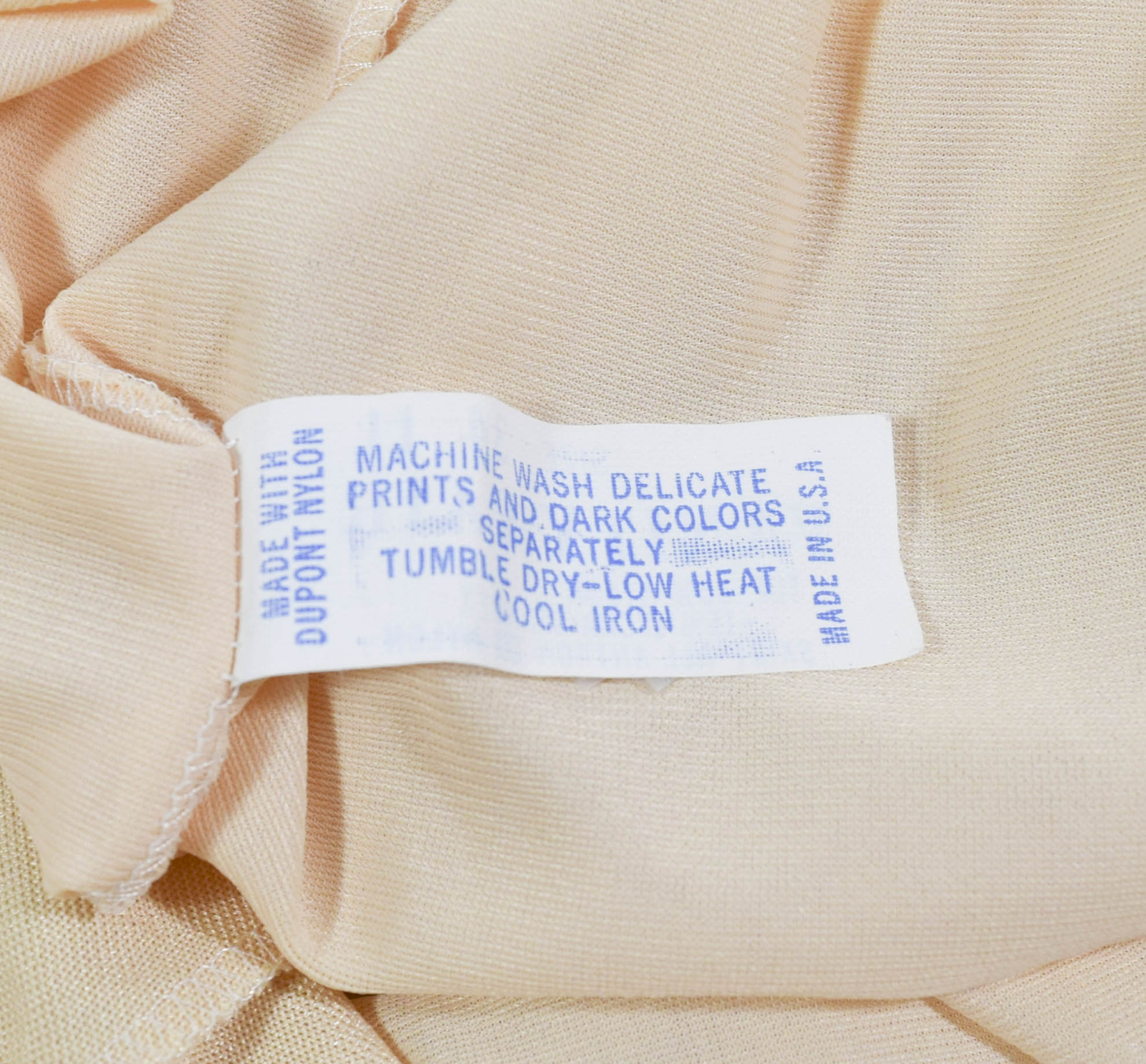 Vintage Vanity Fair Nylon Full Slip-Golden Beige-Lace Trim-34 LL
