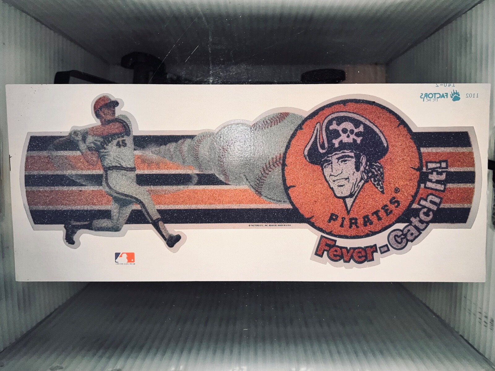vTg Pittsburgh Pirates Baseball MLB 80s FEVER CATCH IT! LOGO nos T-Shirt Iron On