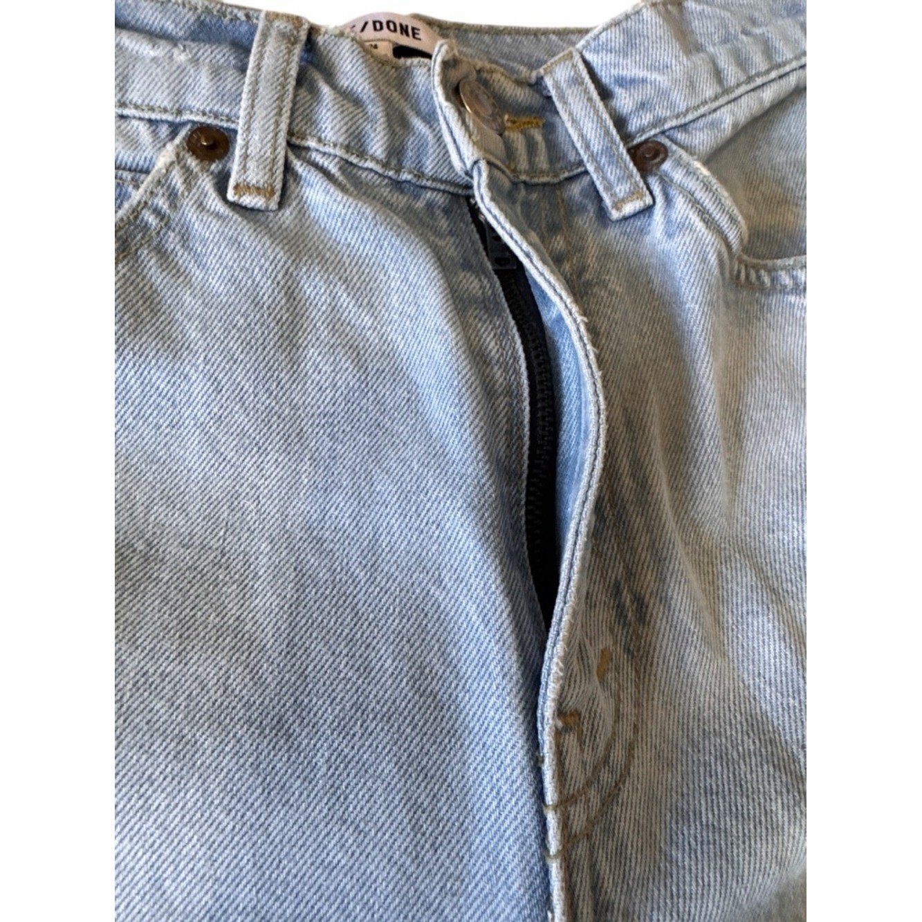 Re/Done 70s Original Straight color: Nu Disco High-Rise Straight Jeans