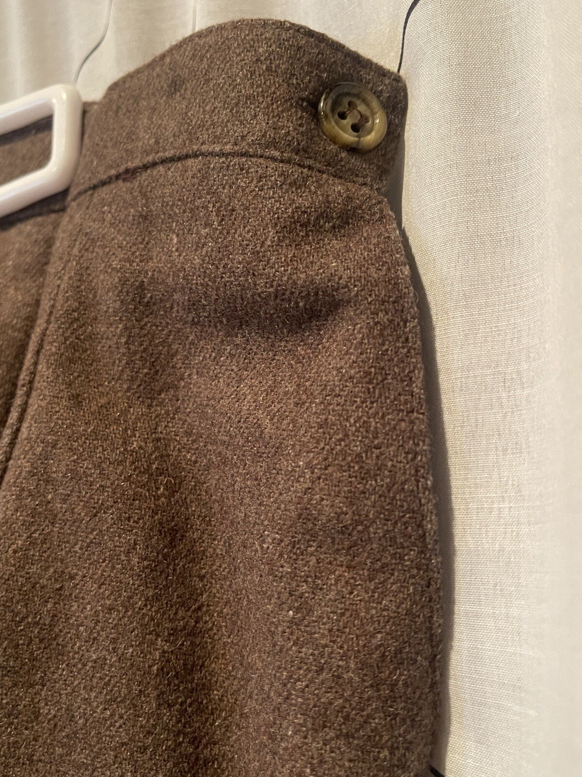 Vintage Act III Wool Pencil Skirt & Blazer Suit Set Brown Size 16/18
