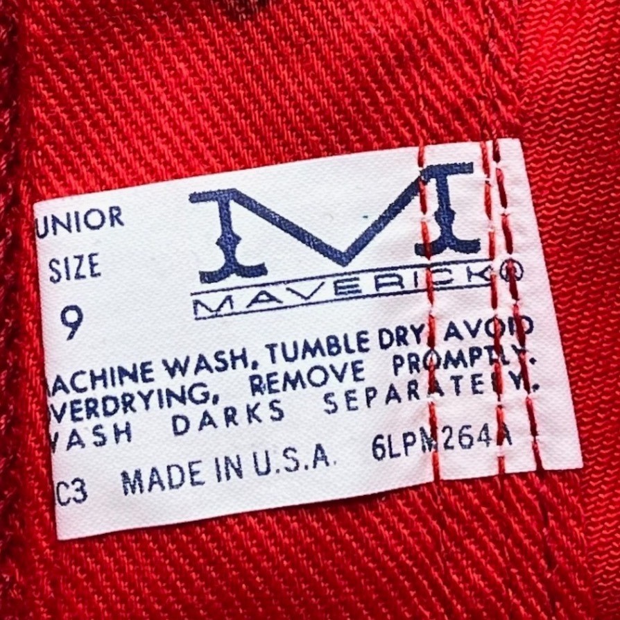 VTG Maverick Women Short Shorts Red High Waisted Deadstock USA Size 9 70s 80s