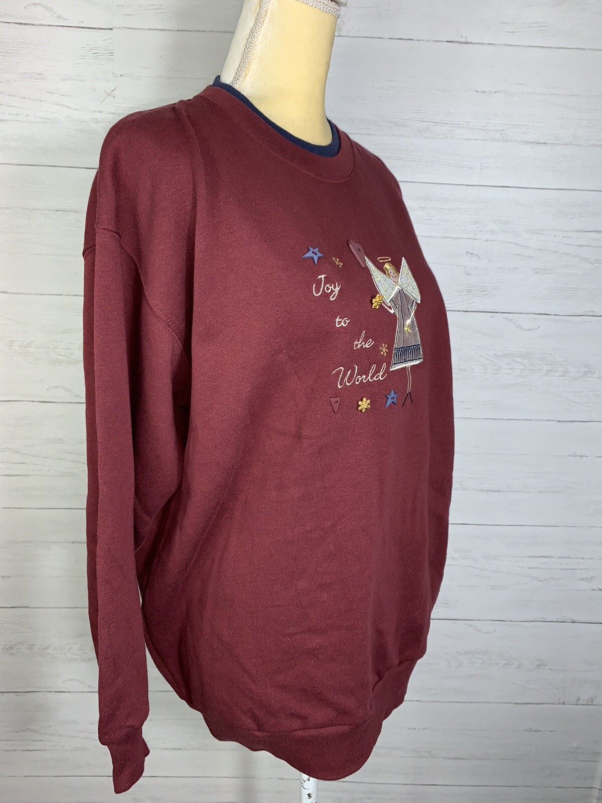 vintage MC Energy Sportswear Holidays Crewneck sweatshirt size medium petite NWT