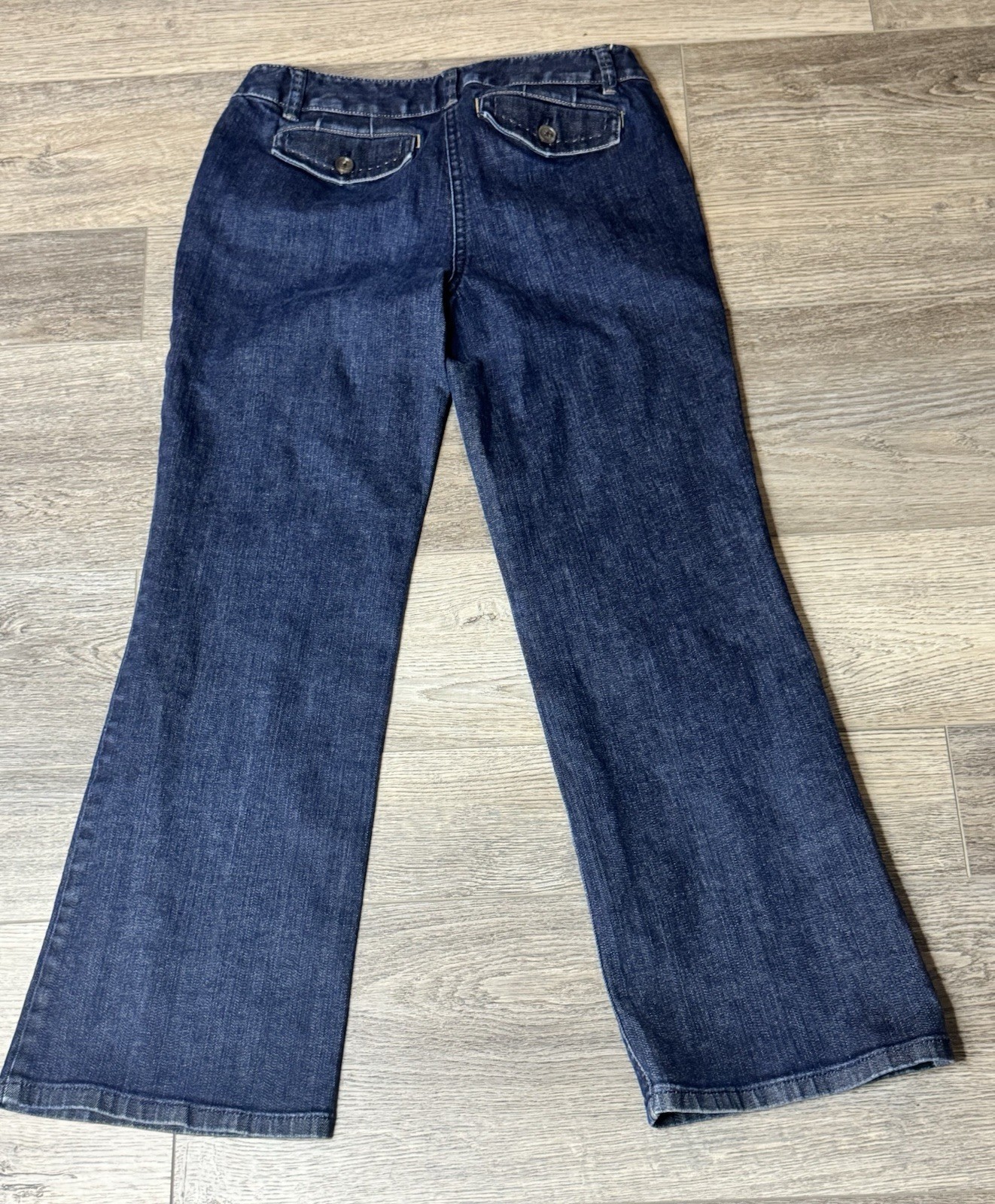 Vintage Y2K Ann Taylor Bootcut Jeans Women’s 6 Dark Wash Stretch Denim 29×29