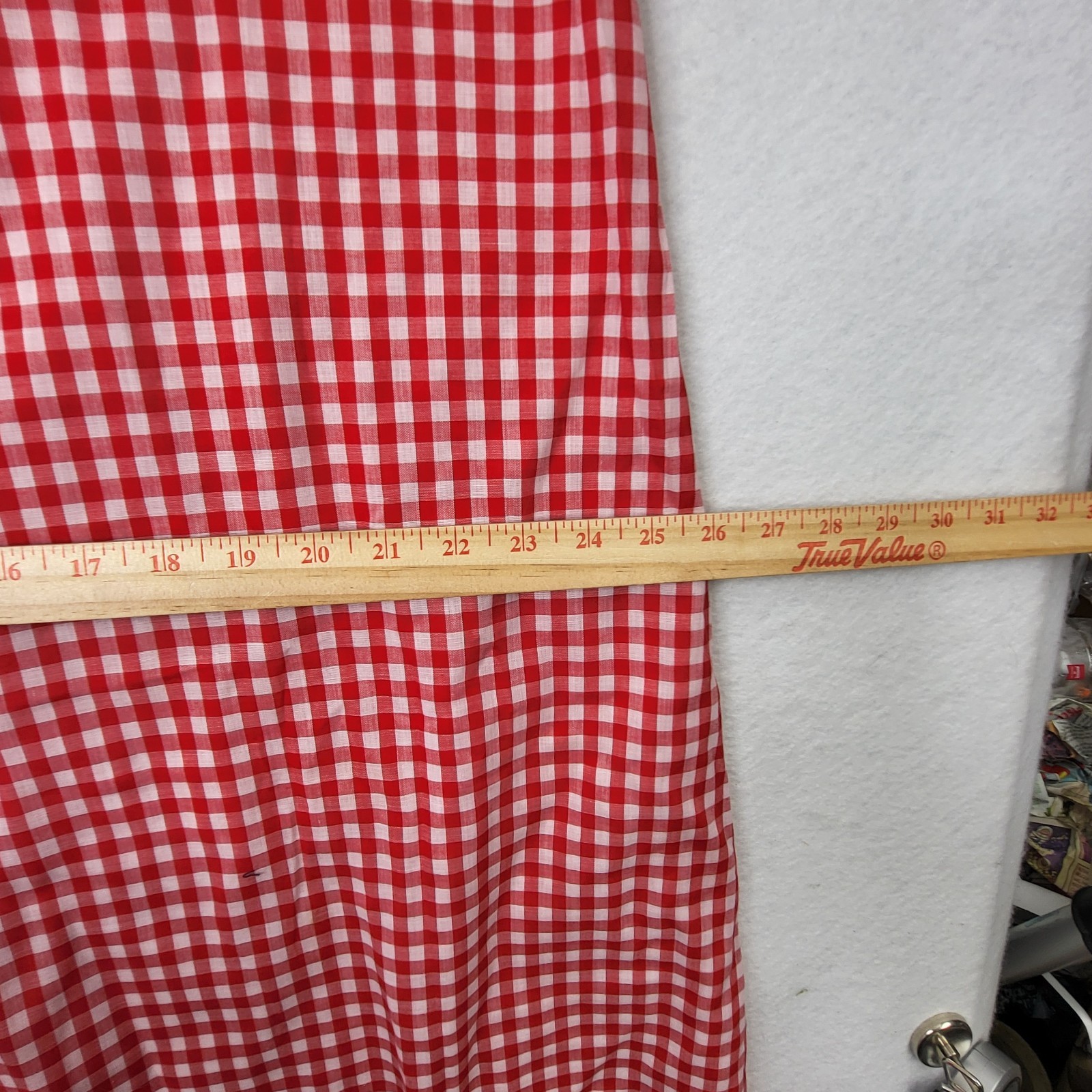 Vintage LOUNGE CRAFT Gingham Red Medium Day Dress Duster Sleevless Union Made