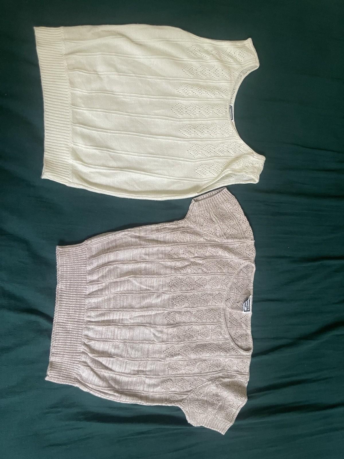 Lot Of 2 VTG Kenneth Too! Knit Tops Sweaters Sz Small Pls. See Photos & Read