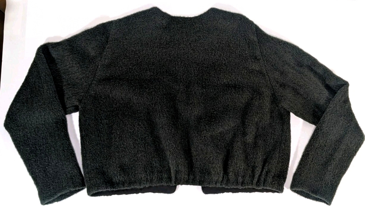 Ellen Tracy alpaca cardigan sweater women size 12 large 100% wool vintage top