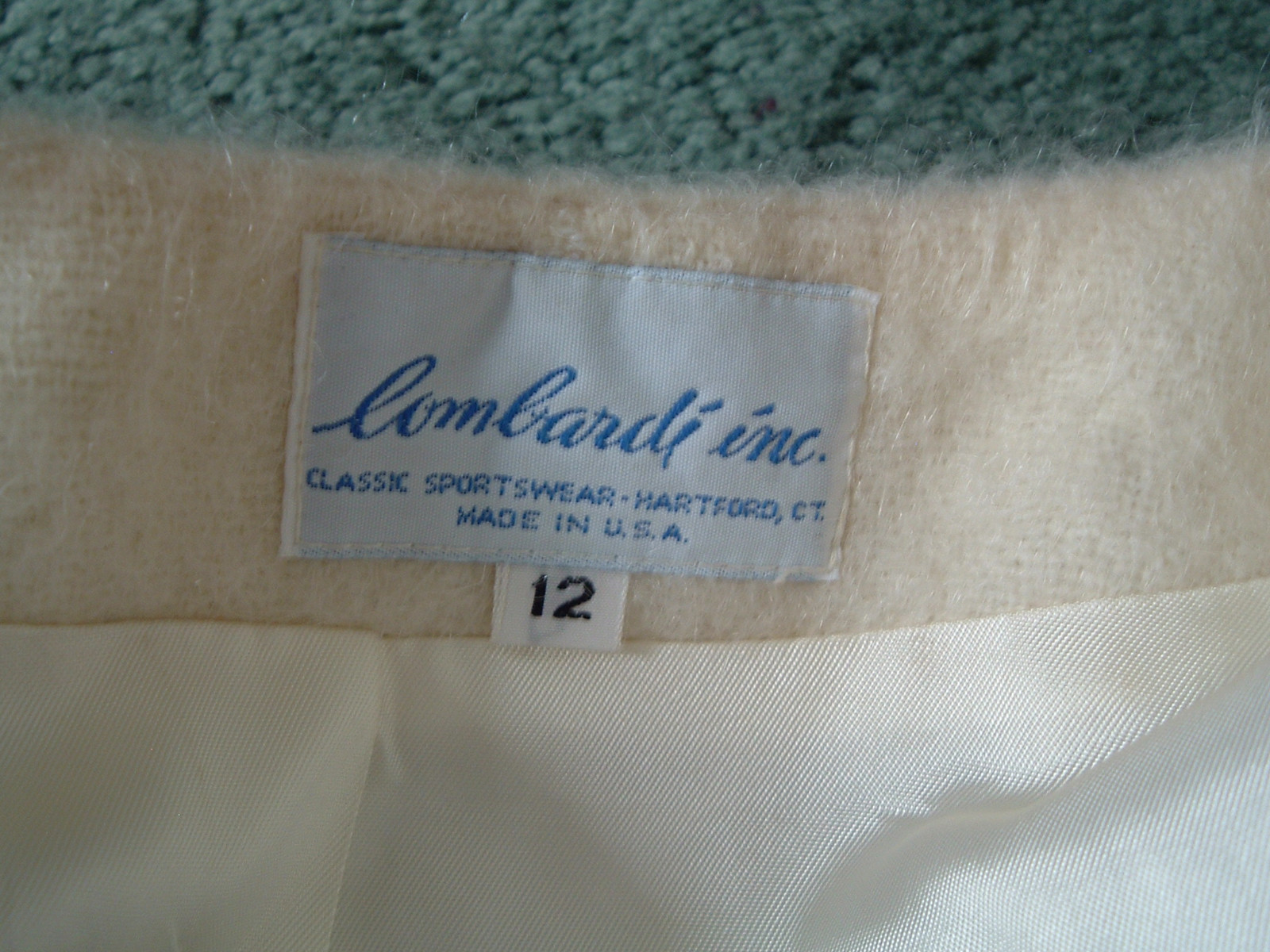 Vintage mohair blazer jacket size 12 Lombardi inc made in USA