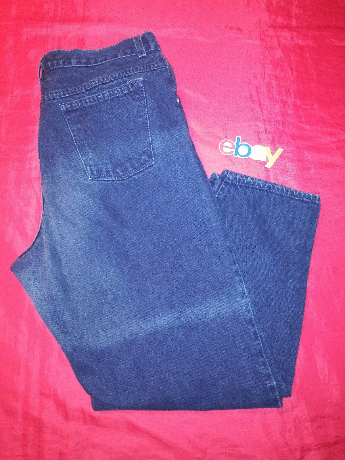 VINTAGE NORTHWEST BLUE COMPANY HIGH WAIST DENIM MOM JEANS SZ 16 P NAVY BLUE