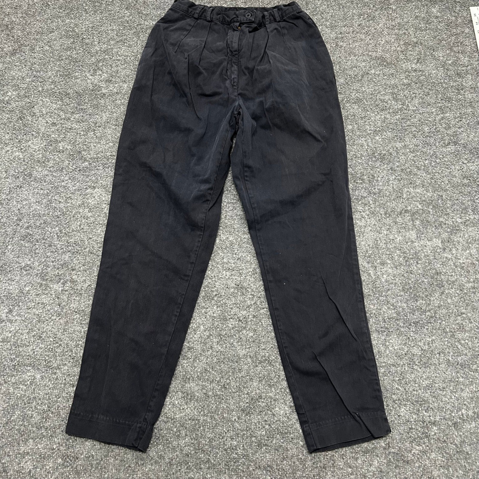 Banana Republic Pants Womens Size 12 Navy Blue Pleated Vintage Cotton USA Made