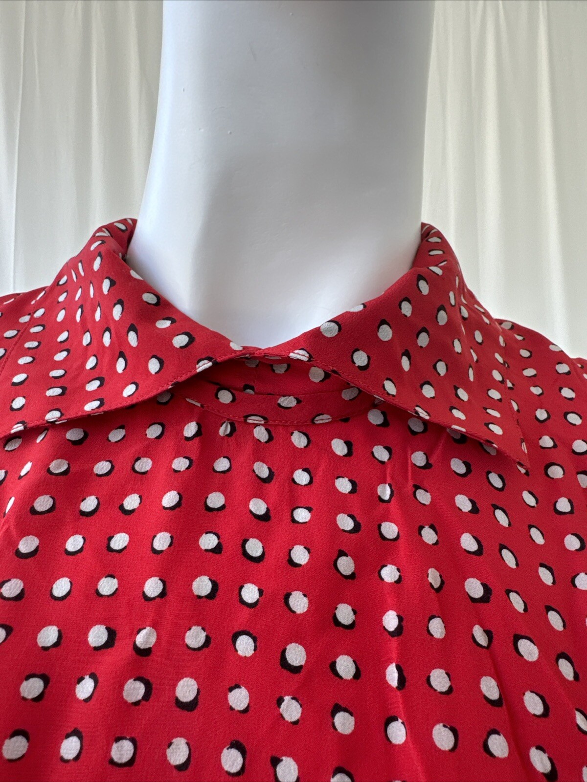 Vintage Authentic Giorgio Armani Geometric Silk Back Button Up Shirt Size 44