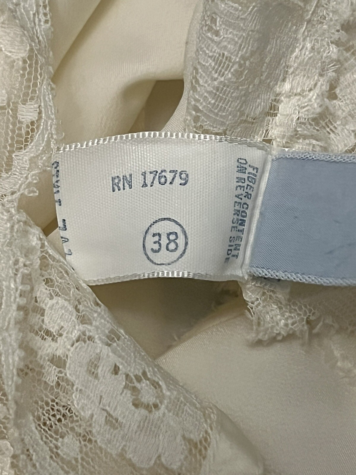 Vintage Bali Fischer Collection Nylon Silk Blend Ivory Lace Embroidered Slip 38