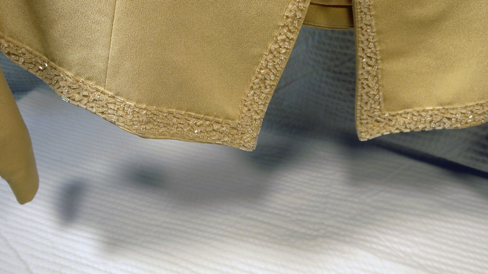 Rimini Silk Women’s Jacket/Skirt/Suit Size 14 Beaded Light Yellow