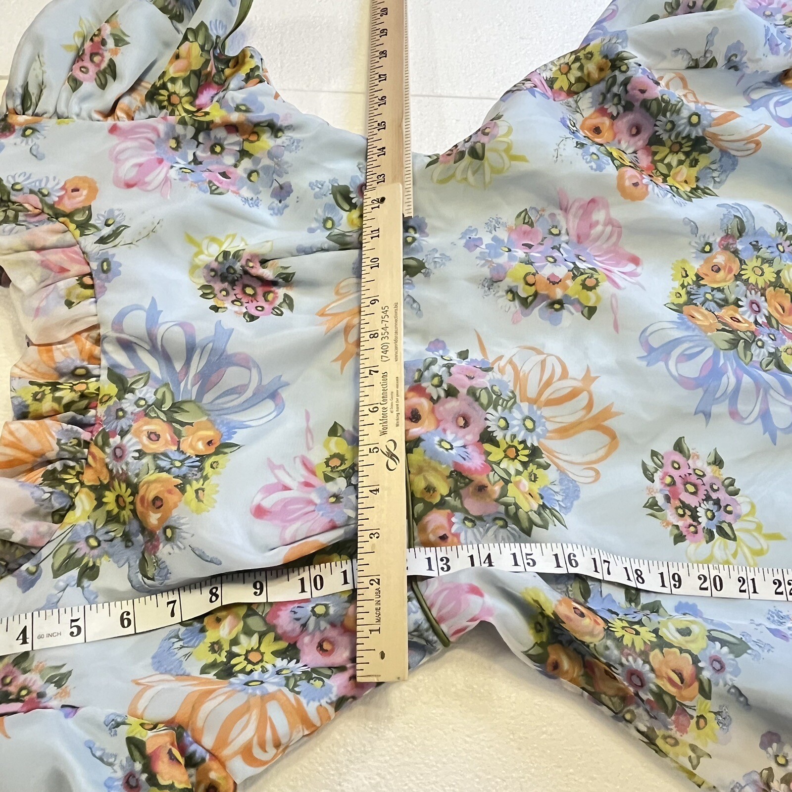 ABC ANGELAIR BY MONIKA Floral Vtg Dress Small Medium Pre 1963 See Measurements