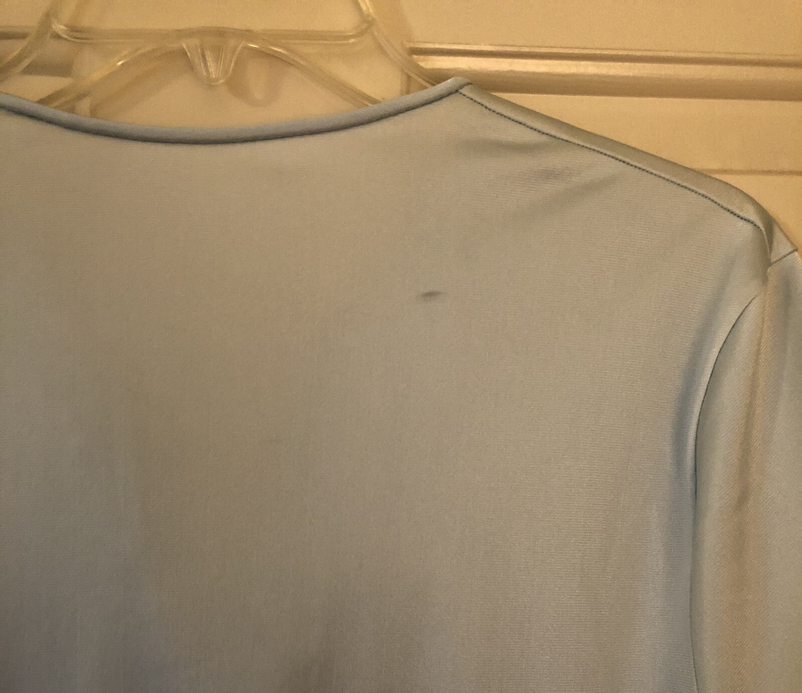 Vintage Vanity Fair Pajama Lingere Sleep Top Short Sleeve Women’s Sz M Baby Blue