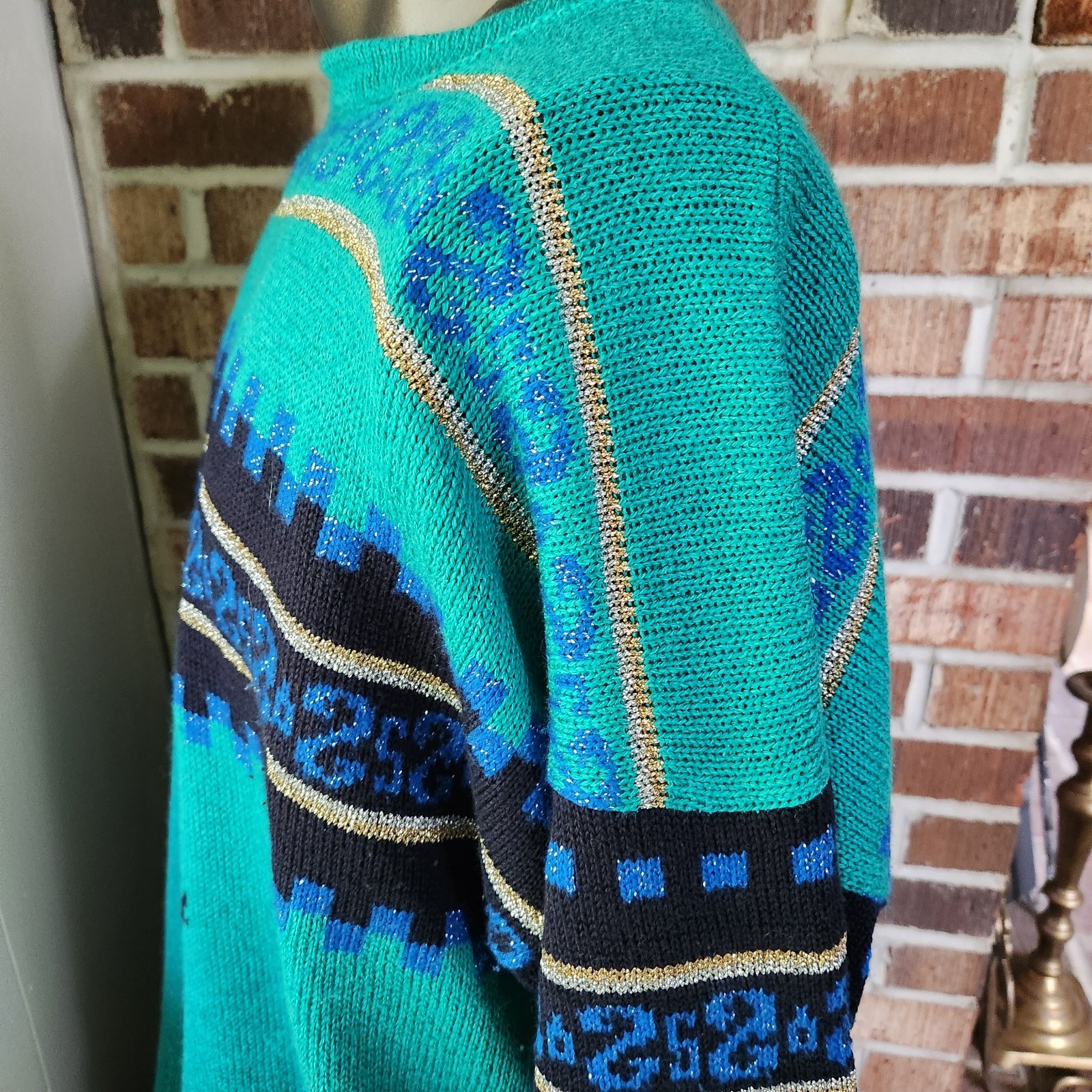Vintage Oversized Boxy Avant-Garde Knit Sweater 80s-90s Handmade Europe L-XL