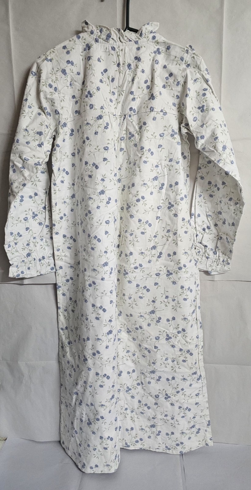 Vintage Cascade Blues Floral Prairie Nightgown XS New Old Stock Cottagecore