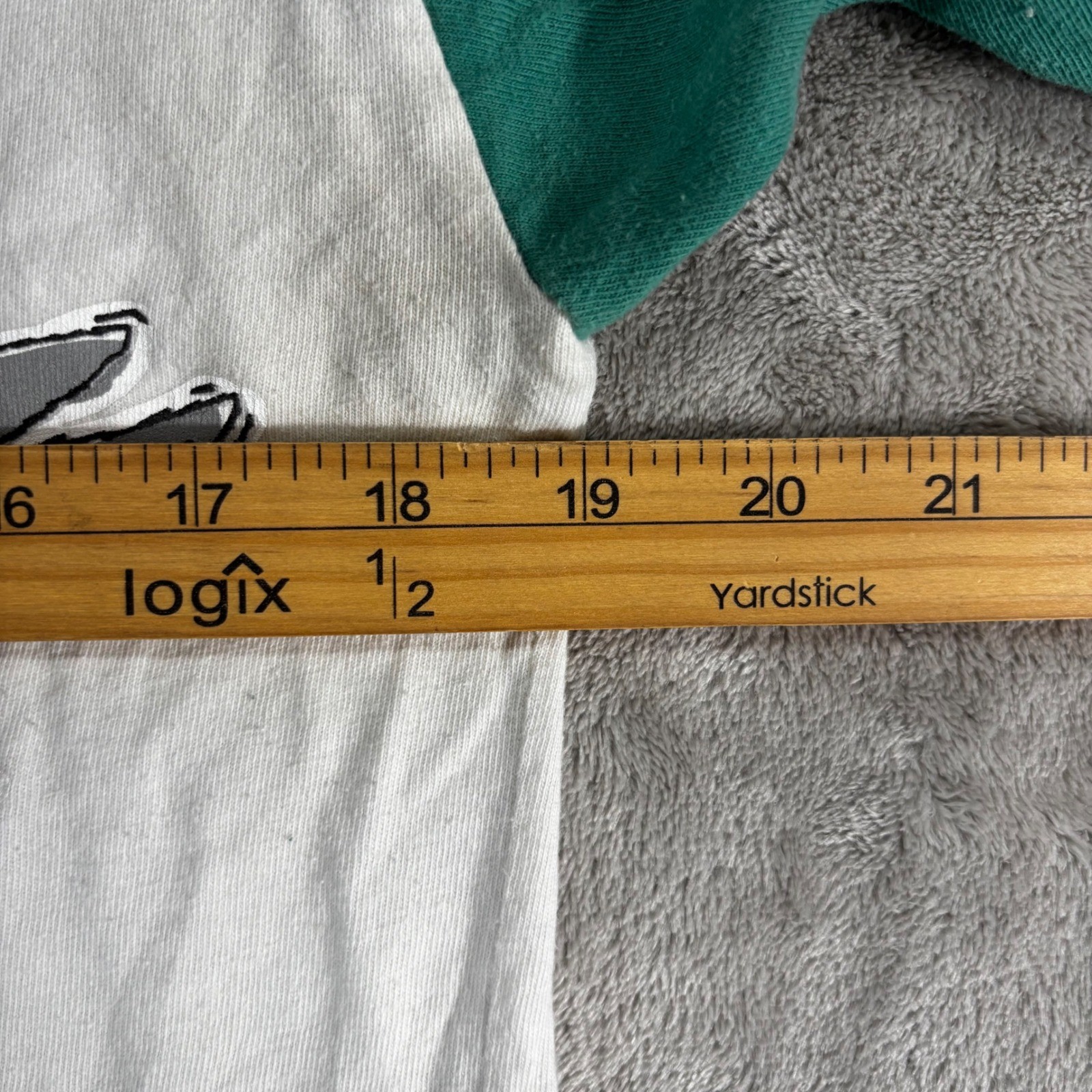 VTG Sun Sportswear Bugs Bunny Baseball Jersey Women Medium White Green 1994 90s