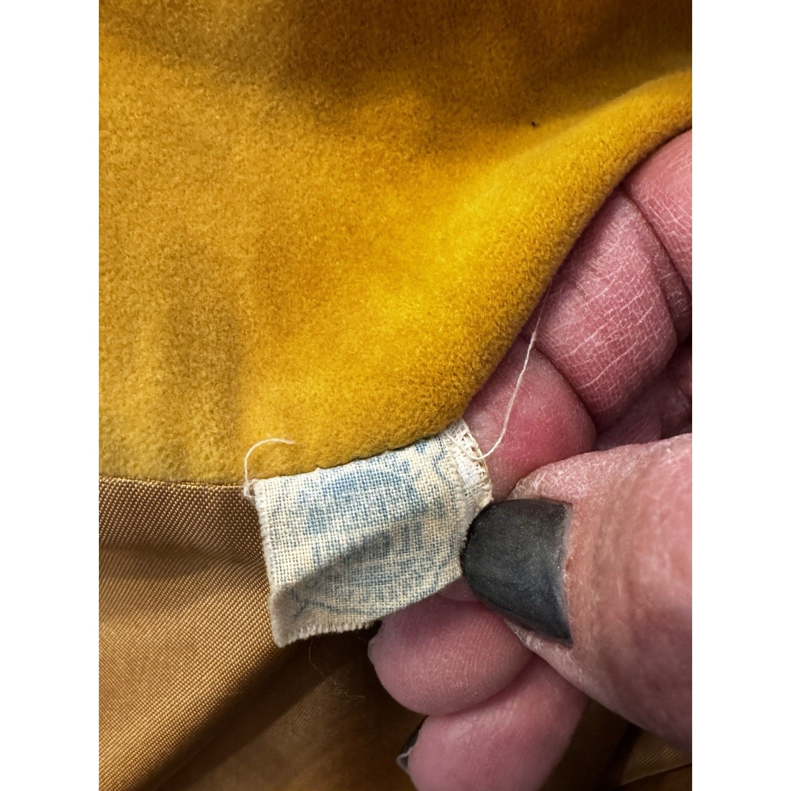 Vintage Heeksuede Blazer Golden Yellow Sz 16 Union Made Old Money Academia