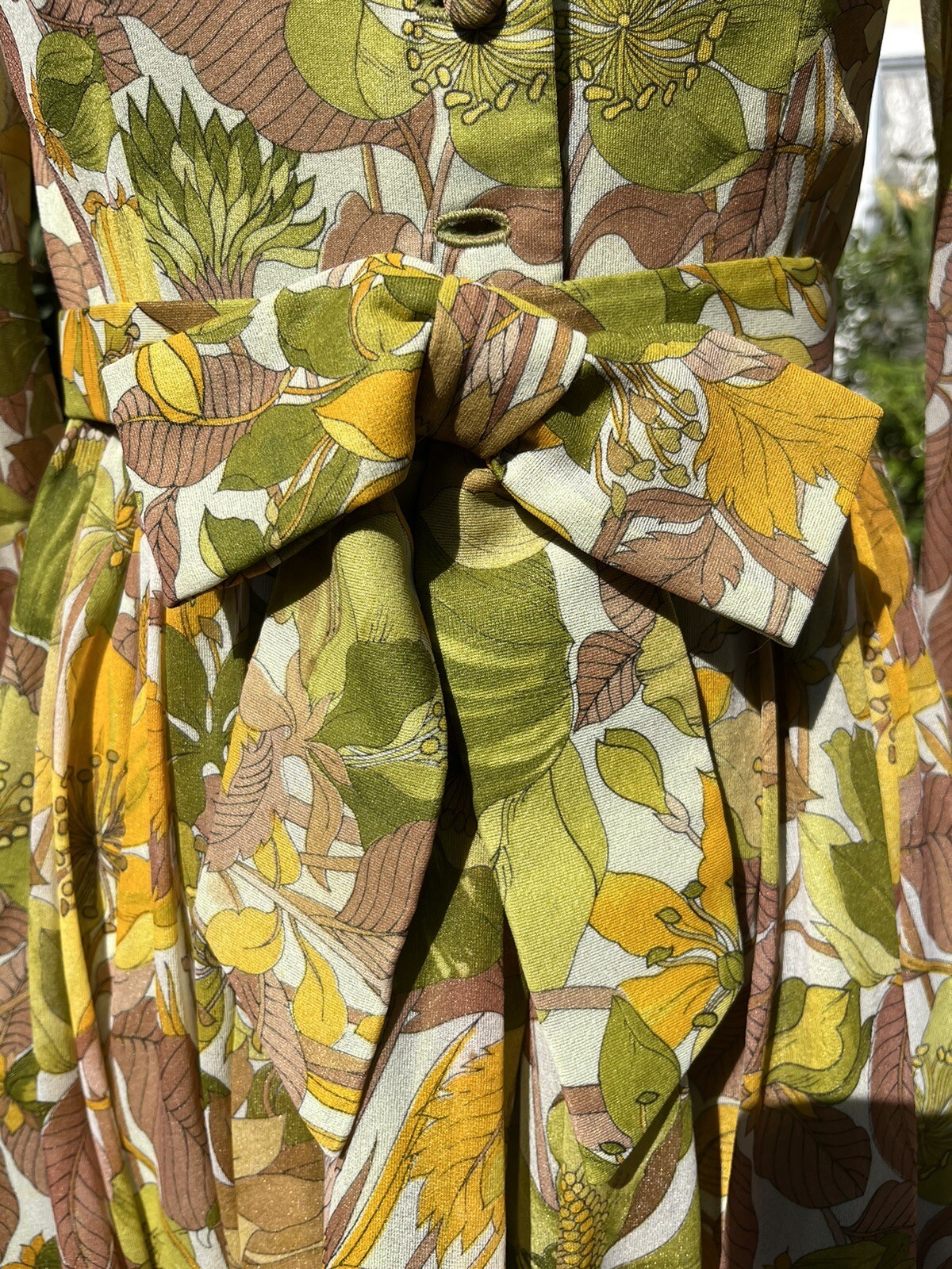 Vintage 1960’s Handmade Chiffon Garden Tea Party Ruffled Dress