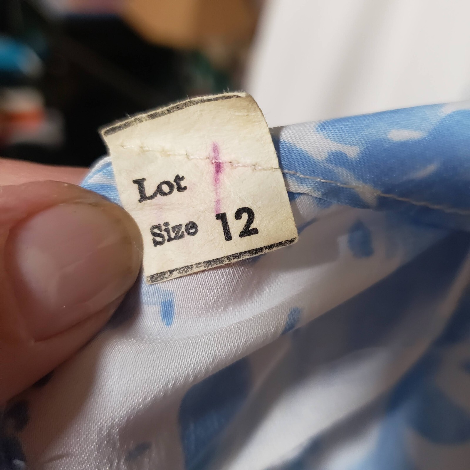 Vintage Blue and White Dress circa 1955