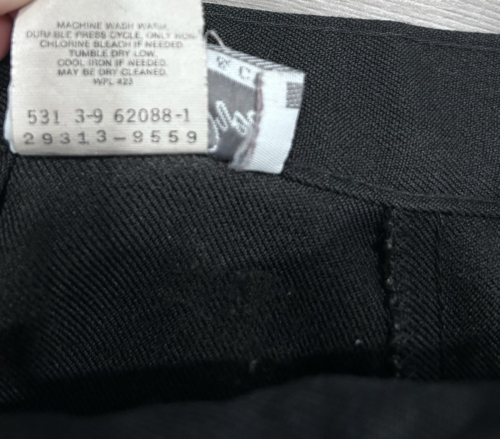 Levi’s Bend Over Pants Womens 14 Black High Rise Straight Leg Made In USA VTG