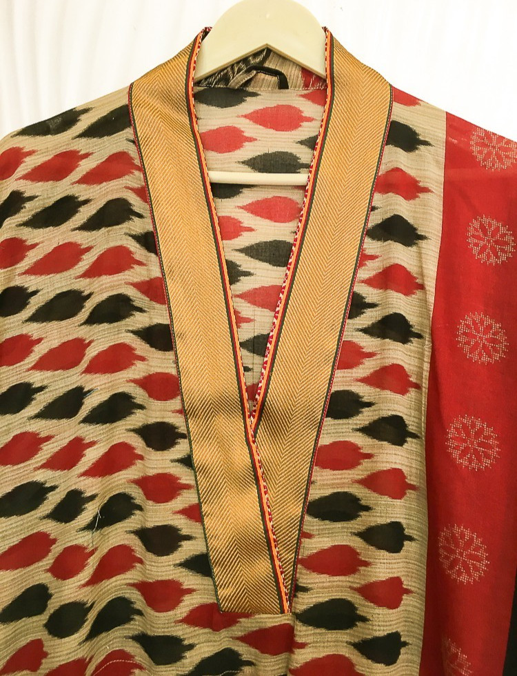Vintage Sari Kaftan / Pure Cotton Long Maxi Dress / Luxury Resort Wear CFN1196