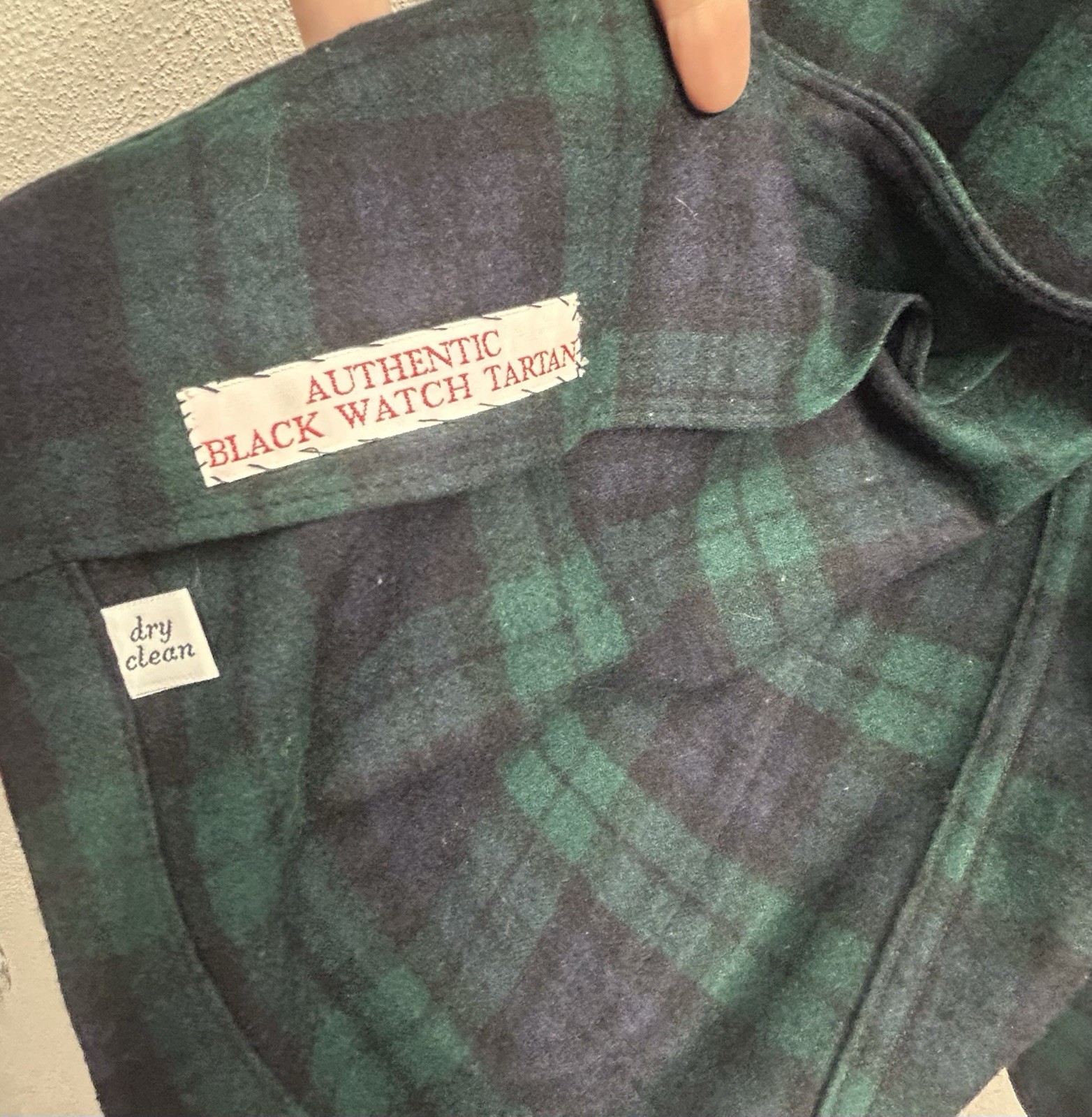 Vtg Pendleton Blazer Large Green Blue Tartan Plaid Virgin Wool Crest preppy
