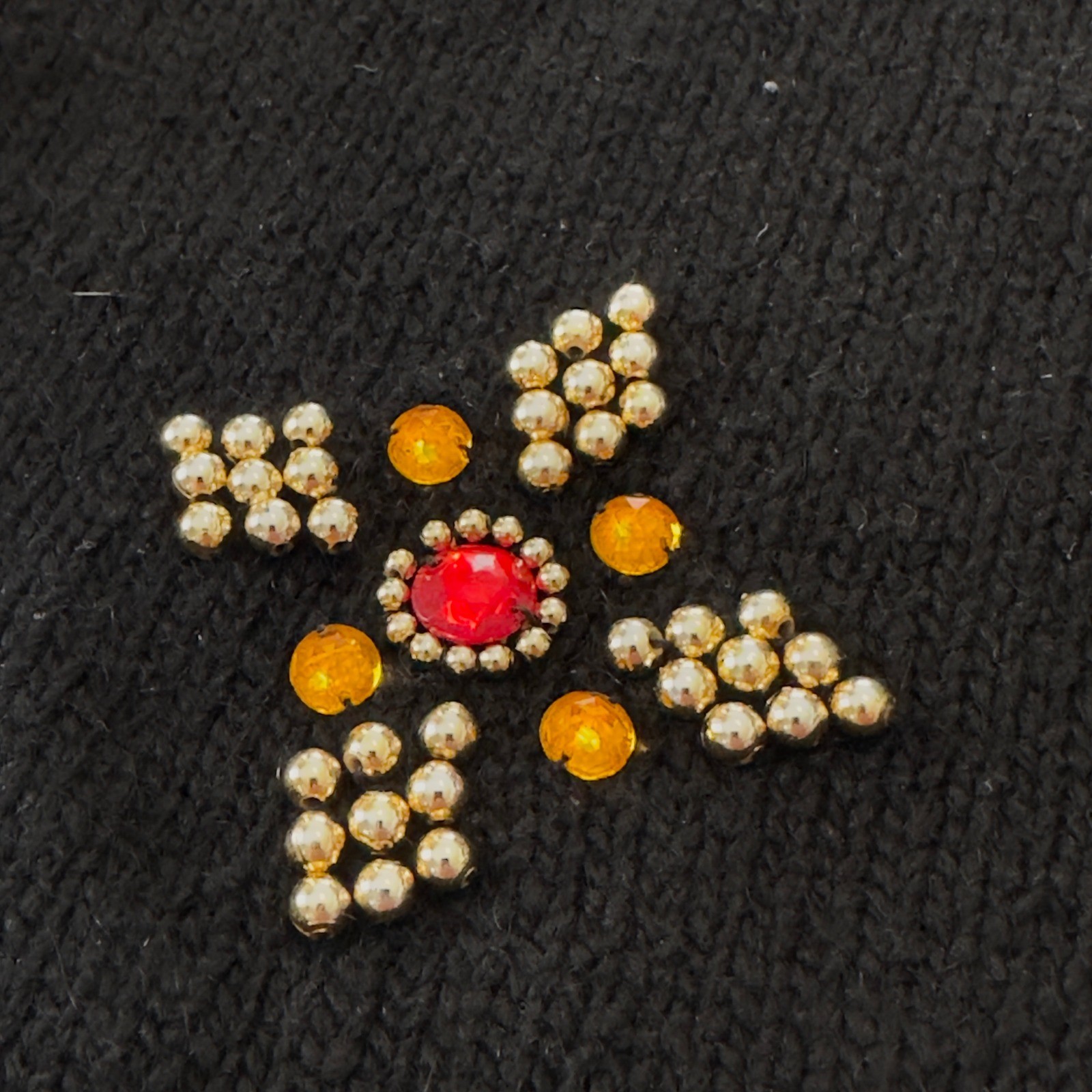 Work in Progress Gladys Bagley Vintage Beaded Silk Angora Sweater Black Medium