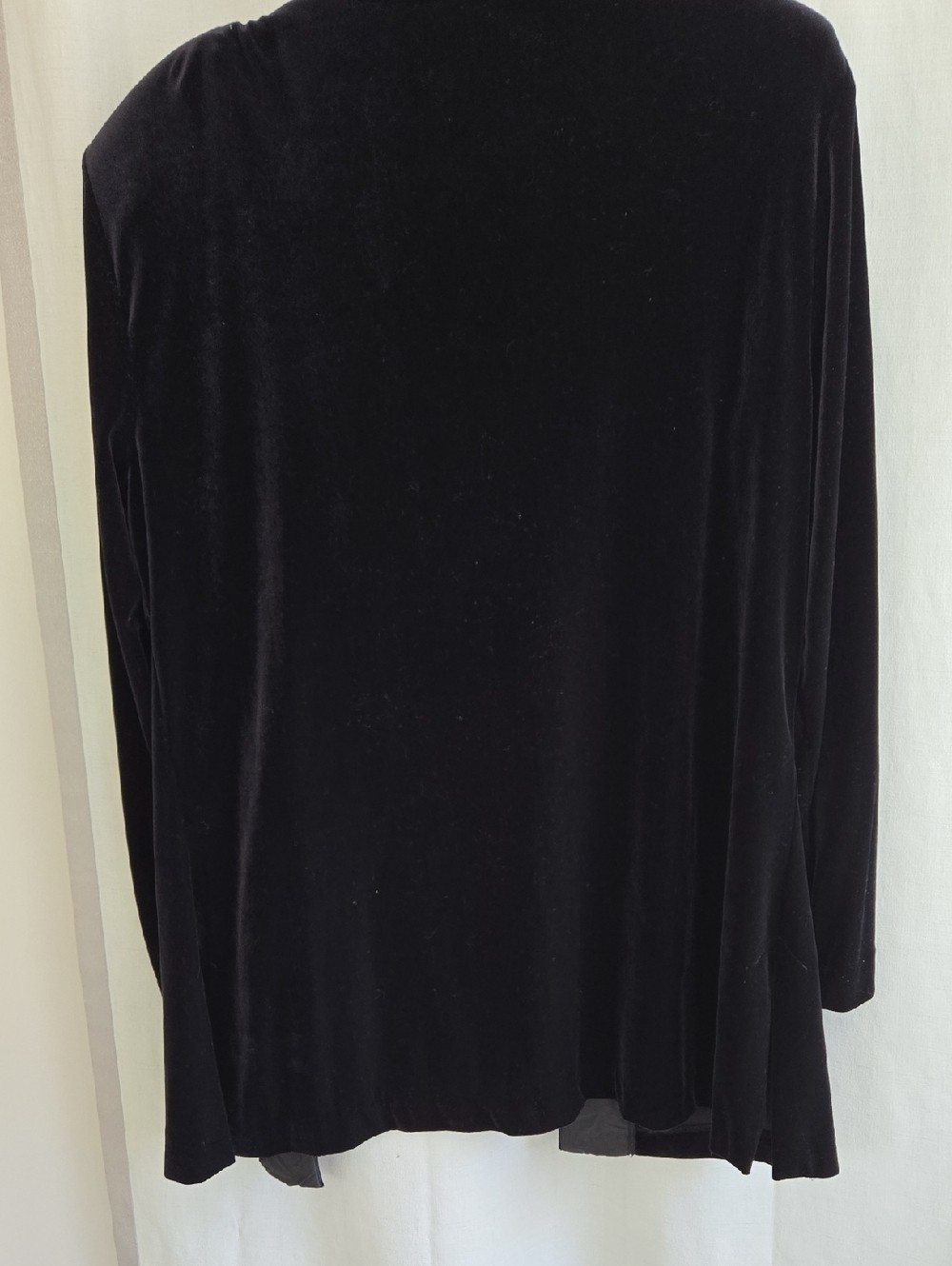 Vintage J.B.S. LTD Black Velvet Blazer – Gold Jewel Buttons – Size 16 –