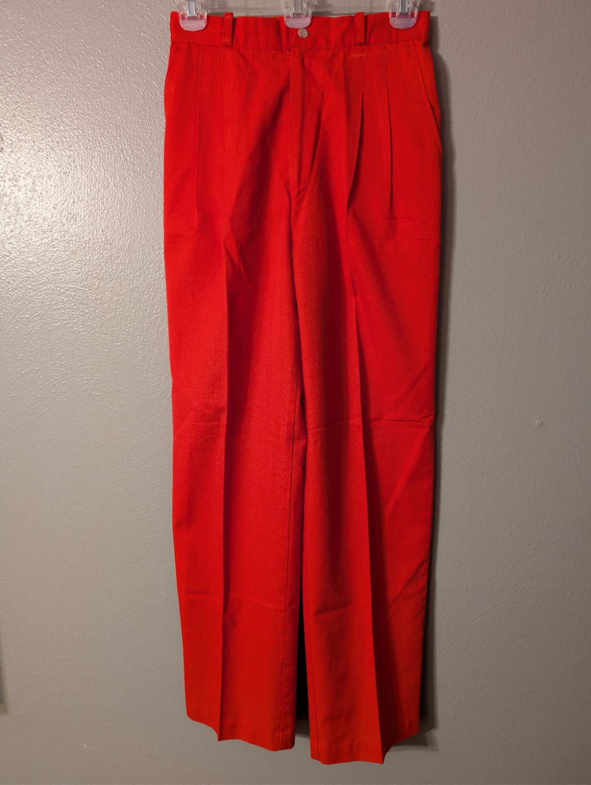 Vintage Palmettos Red High Waisted Pleated Trousers Pants 80s 90s USA