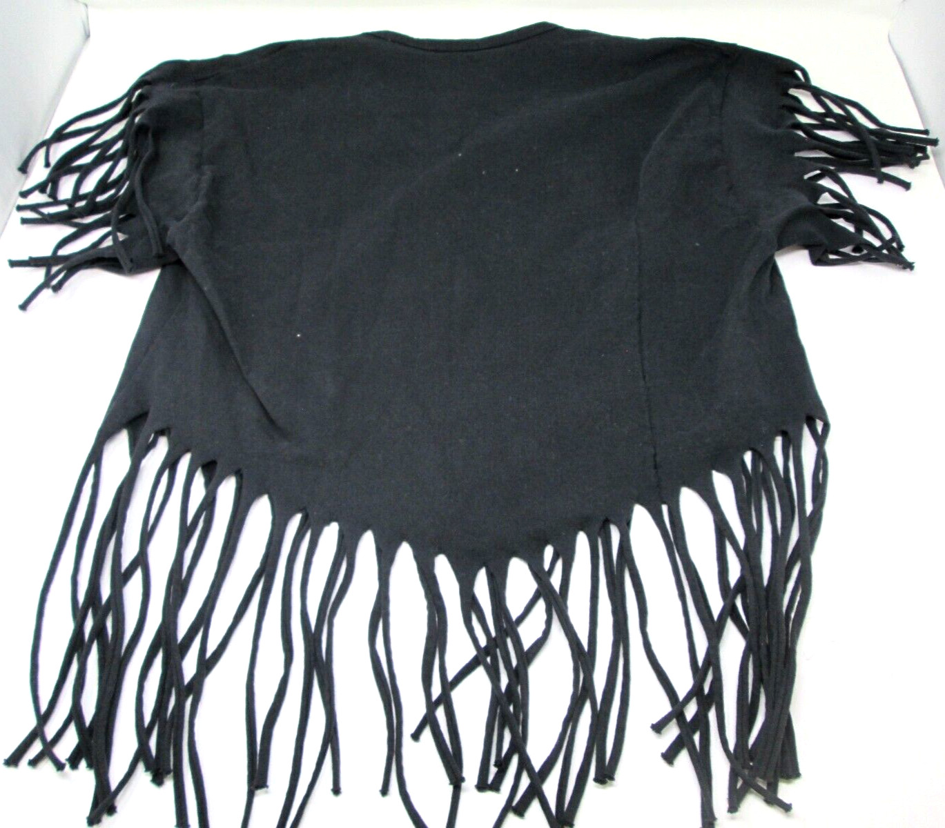 Vtg 90s STURGIS T Shirt Dated 1998 CROPPED Distressed FRINGE Womens One Size