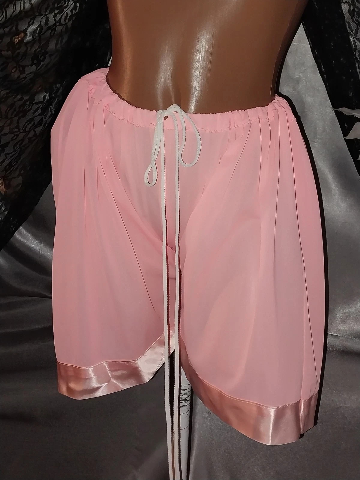 Share VTG Silky Tricot Nylon Apricot Peach Satin Panties Knickers bloomers sleep
