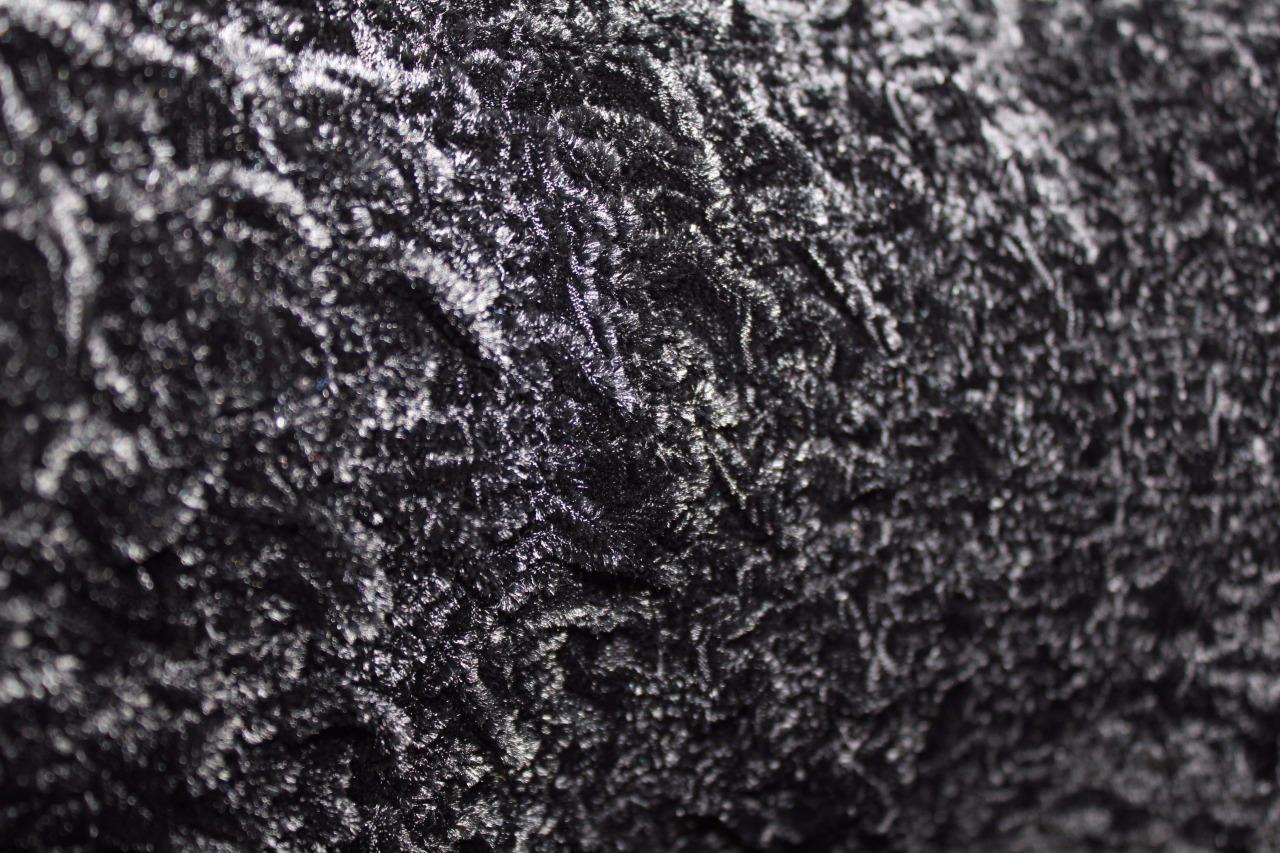 RARE FRENCH VINTAGE 1960’S CRUSHED BLACK VELVET COCKTAIL DRESS SIZE 4- 6