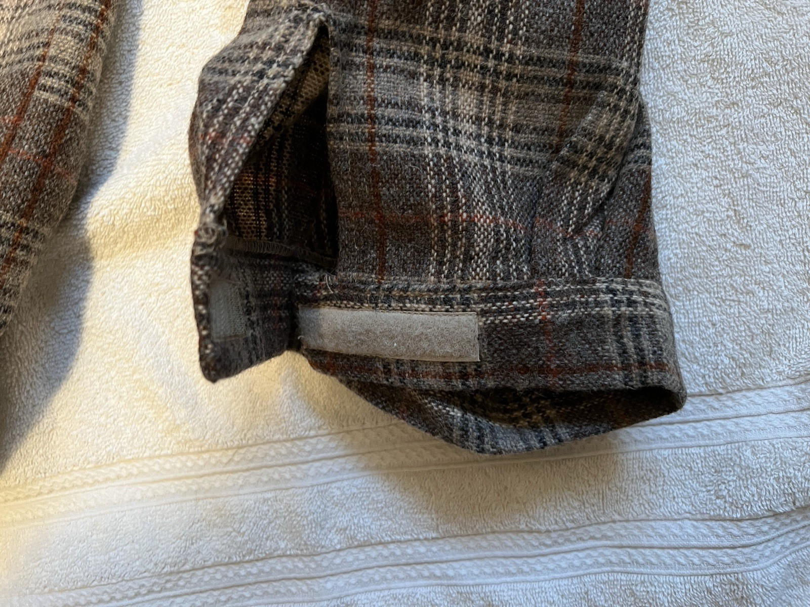 Landav vtg KNICKERS women sz 12 70% Wool Brown Plaid 4 Pockets