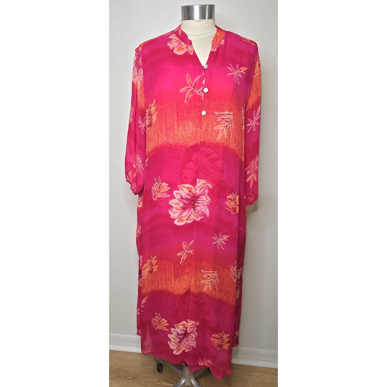STUDIO BY VALERIE STEVENS Women’s Large Kaftan Vintage Boho -614