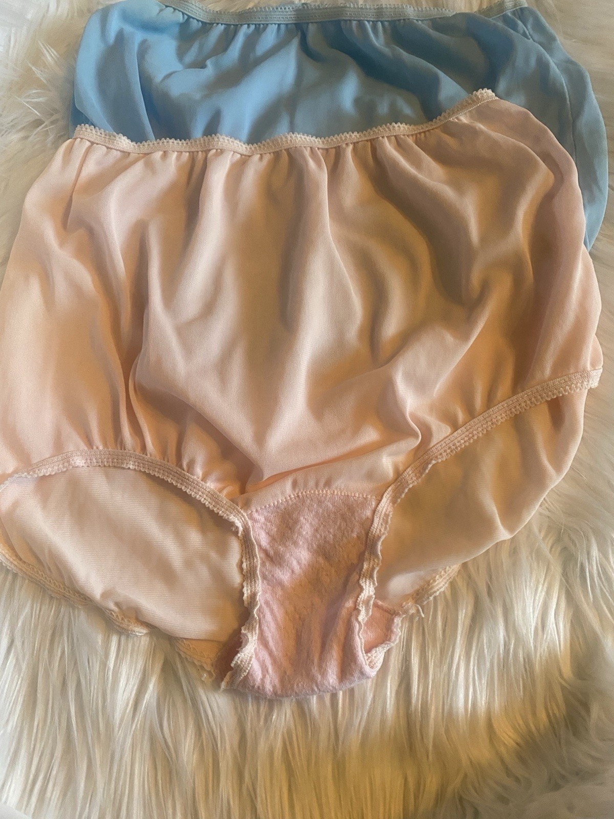 Lot of 3 Sears Vintage Colorful Nylon Full Coverage Silky Size 6 Hips 37-38