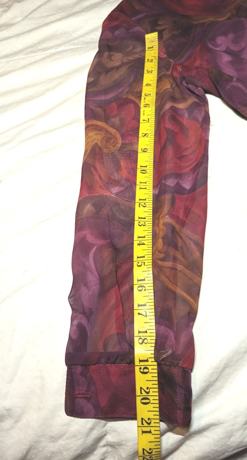 CITY GIRL Skirt Blouse Set Womens Sz 10 PAISLEY Burgundy Purple GORGEOUS VTG