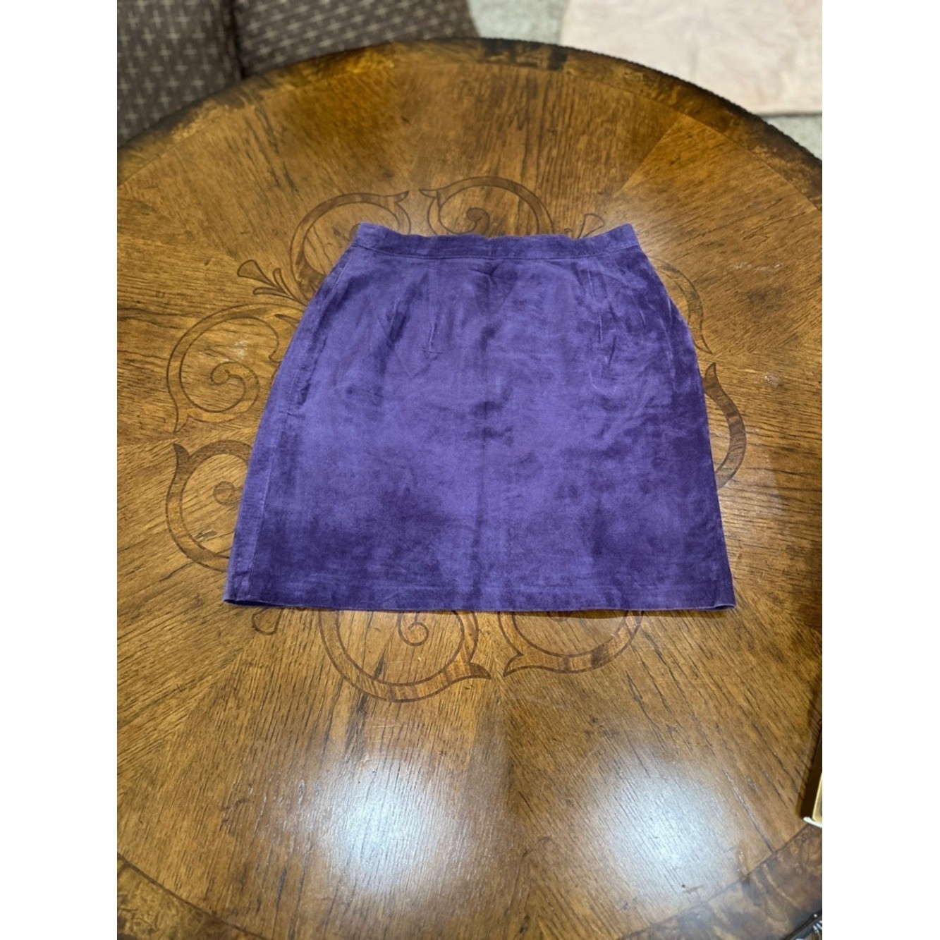 Newport News vintage Skirt size 4 Purple Suede Whimsigoth Indie Sleaze Retro