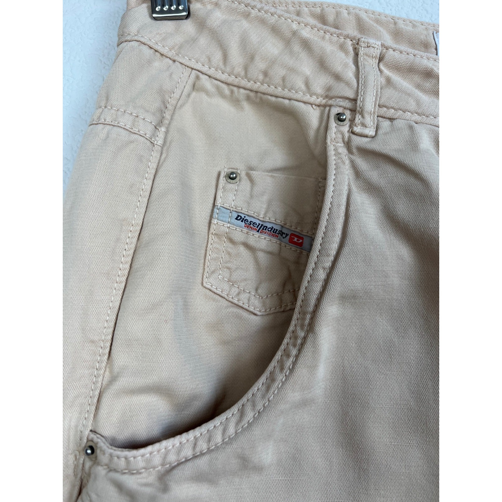 Vintage 1994 Diesel Dress & Impress Linen Cotton Harem Pants Tan Size 25 Boho
