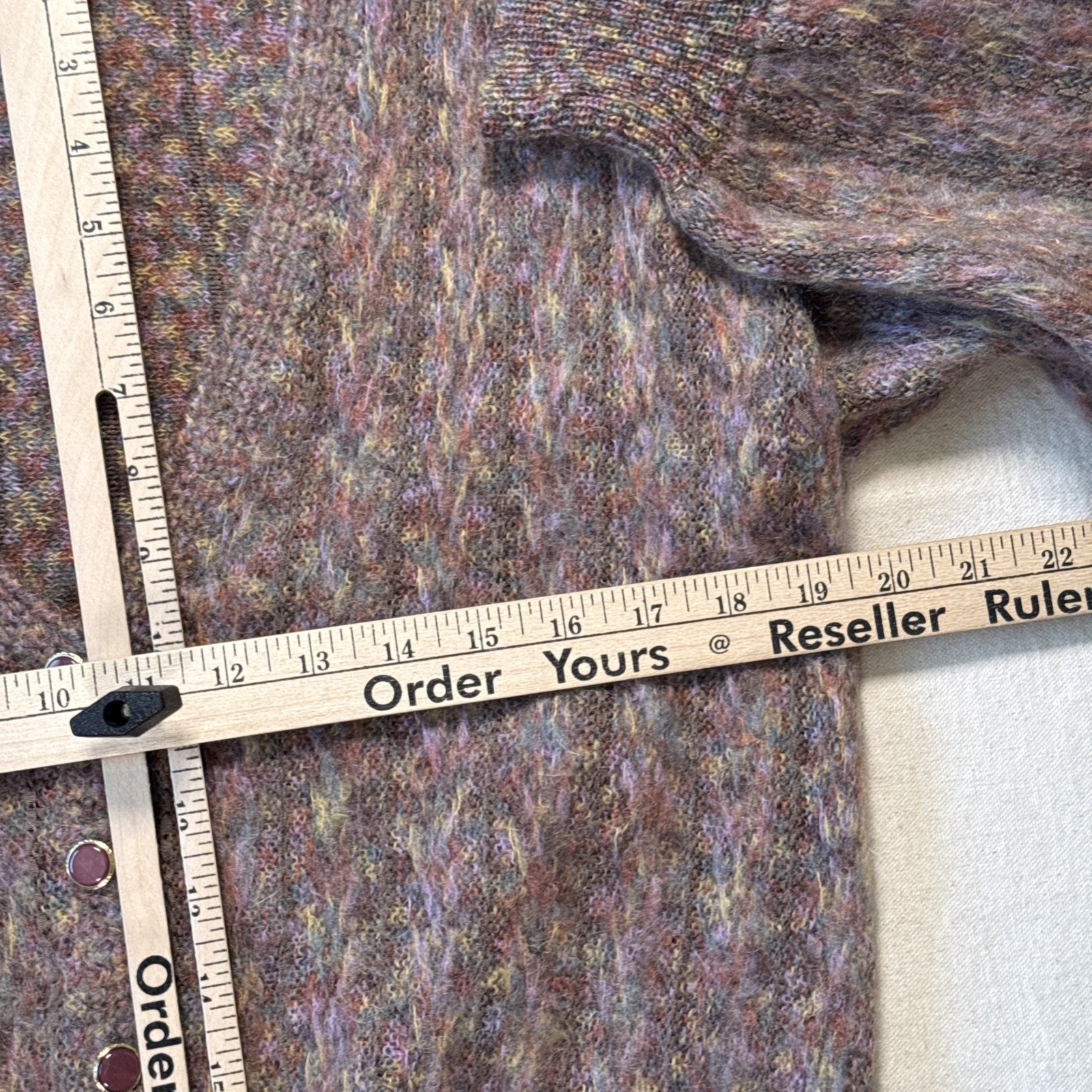 Vintage 80s Japanese Alpaca Blend Cardigan Sweater. MAGNA LAUDE