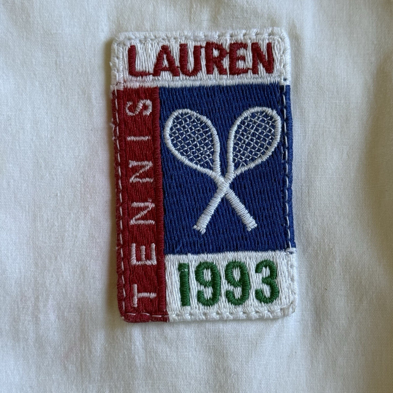 Vintage Ralph Lauren 1993 Tennis Jacket Women’s Sz 8 90s White RARE Sports Zip